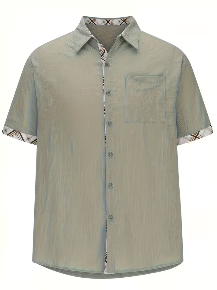 Kolby - Camicia a Quadri Patchwork Con Tasca
