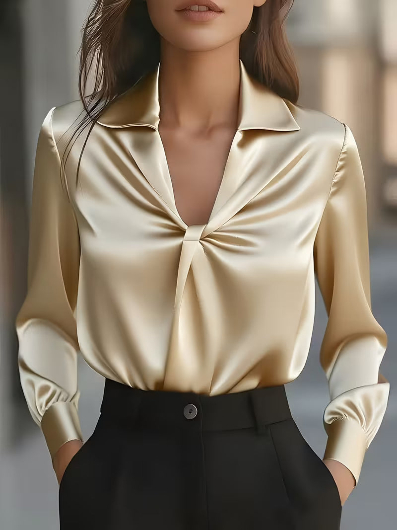 Leylah - Elegante Camicetta a Maniche Lunghe