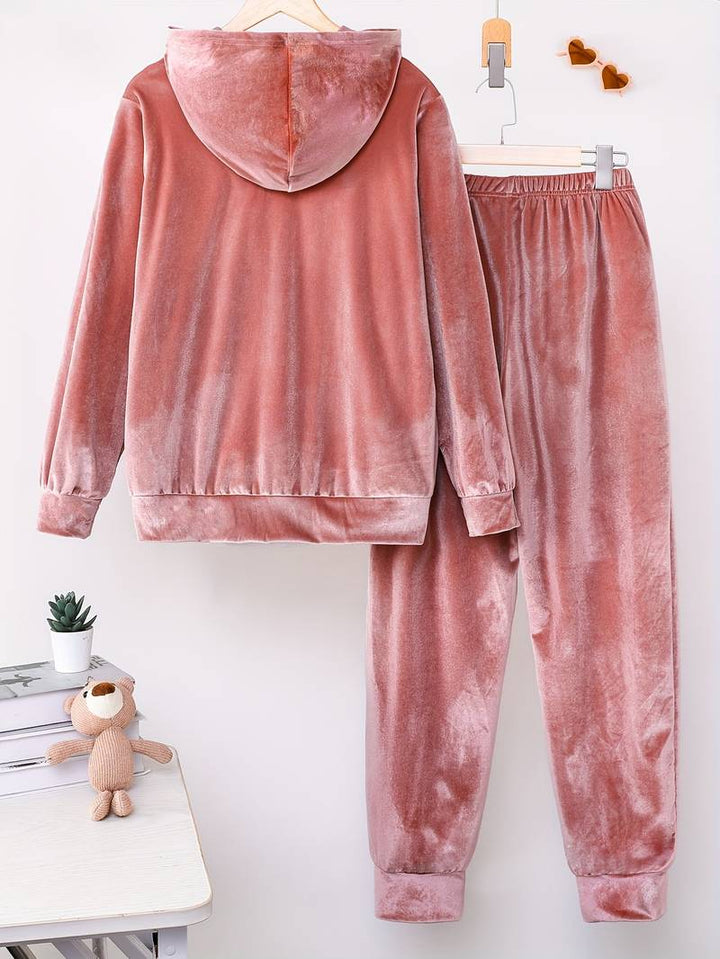 Tiferet - Elegante Set Composto da Felpa Con Cappuccio e Pantaloni