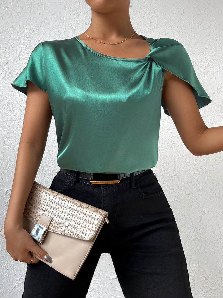 Loretta - Top Alla Moda Con Dettagli Unici Sulle Spalle