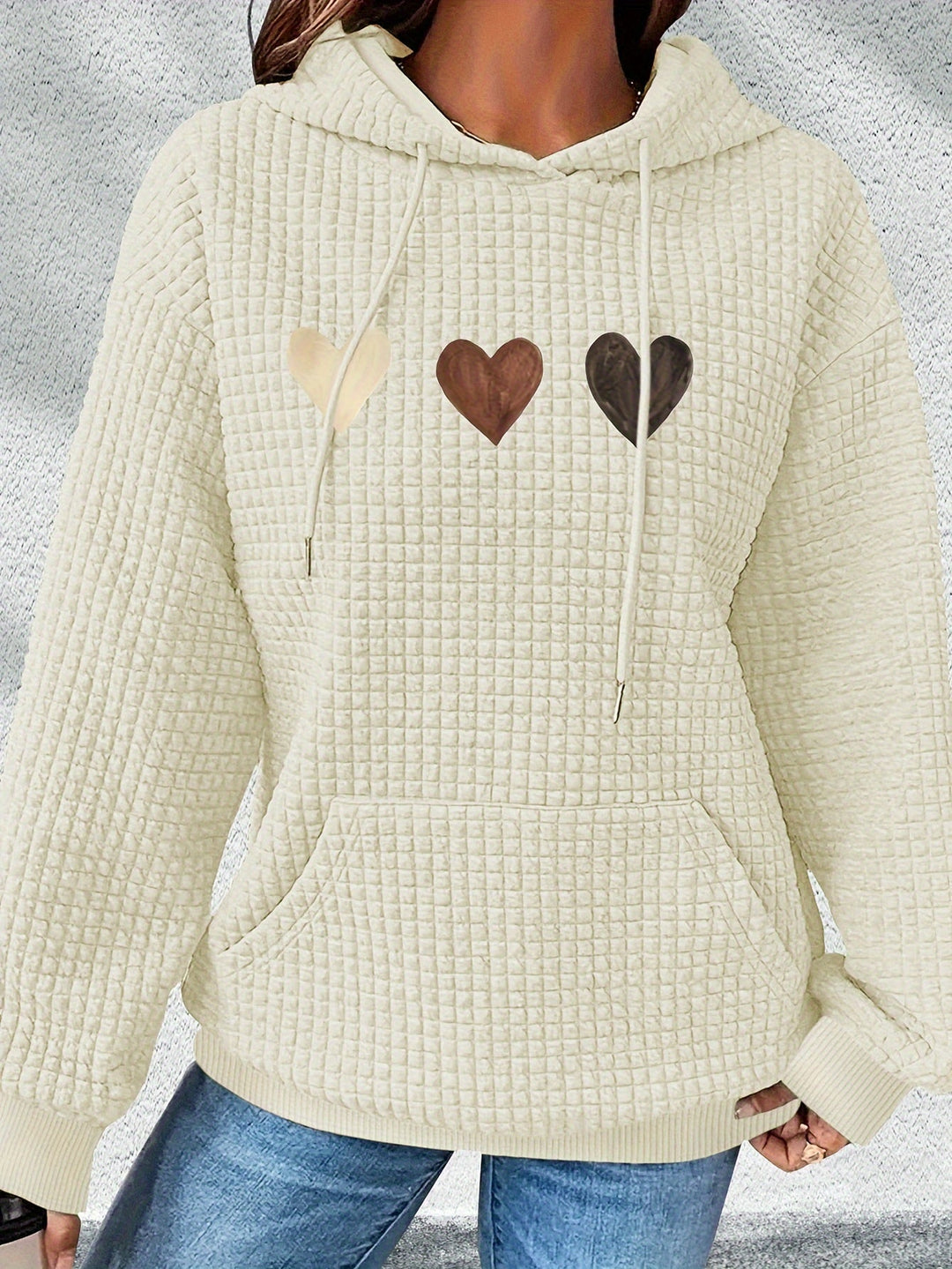 Urmela - Felpa Con Cappuccio Casual In Poliestere Con Tasche