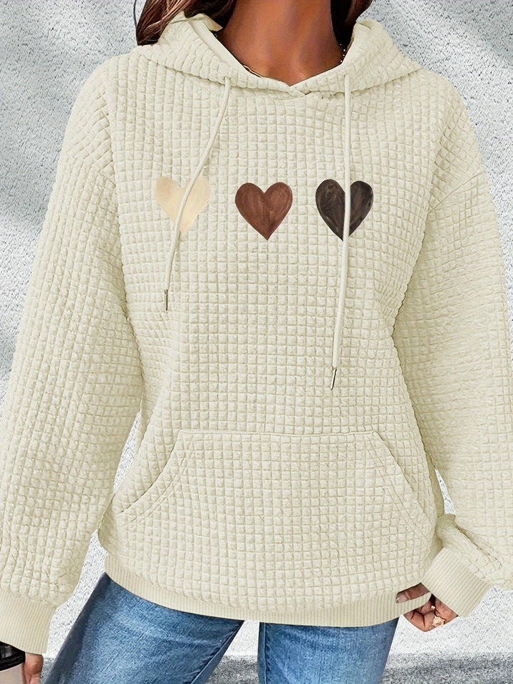 Urmela - Felpa Con Cappuccio Casual In Poliestere Con Tasche