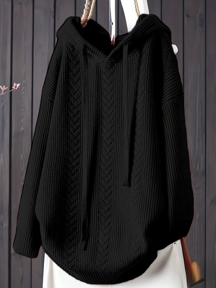Genivee - Felpa Con Cappuccio Casual a Maniche Lunghe In Maglia