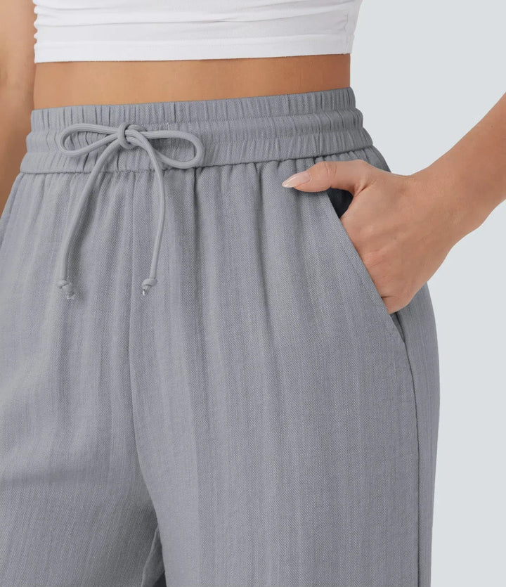 Zafeiria - Pantaloni Di Lino Eleganti