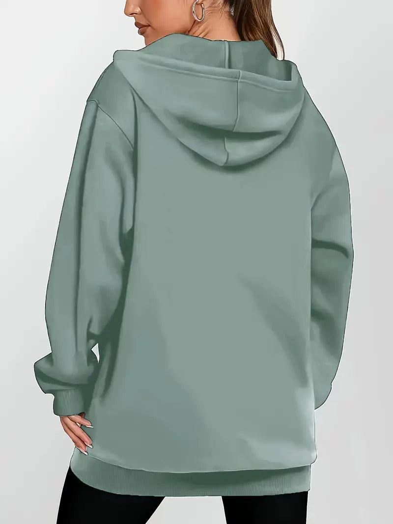 Angeleen - Giacca Con Cappuccio e Zip Con Stampa Geometrica