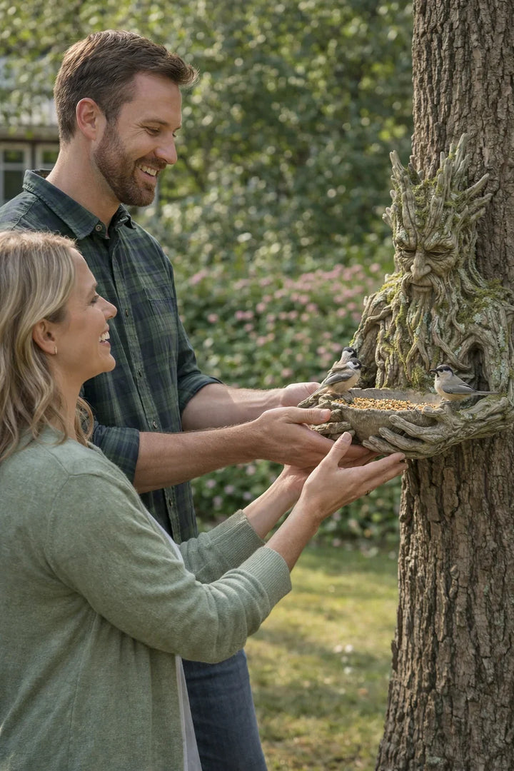 NatureHold - Una Scultura Per l'alimentazione Degli Uccelli Integrata Nell'albero