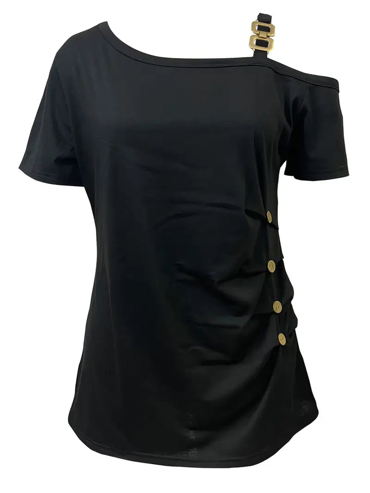 Ianthe - Maglietta Elegante a Maniche Corte