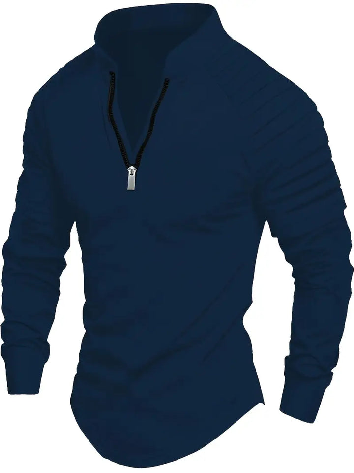 Linwood  - Polo a Maniche Lunghe Con Cerniera