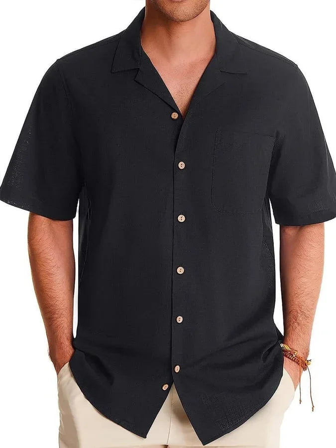 Huib - Camicia Casual Con Risvolto