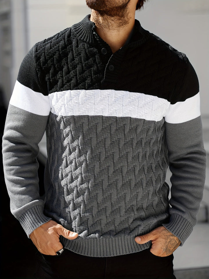 Lilfad - Maglione Casual a Collo Alto in Maglia