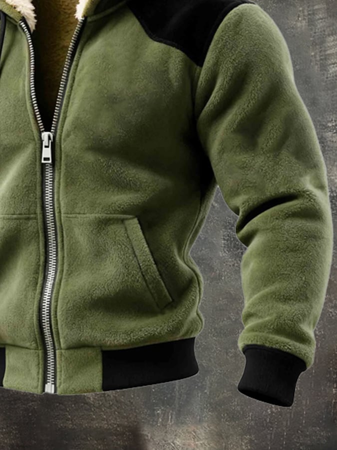 Lyon - Giacca Calda Con Cappuccio e Chiusura Con Cerniera