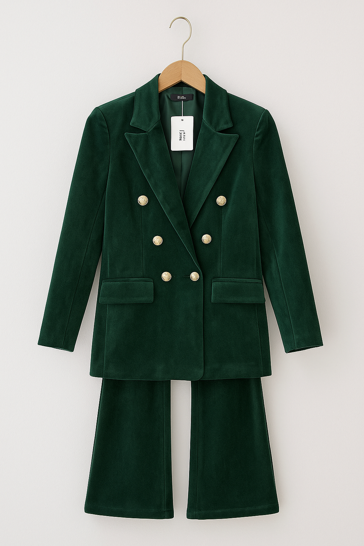 Dimitra - Set Blazer Doppiopetto In Velluto