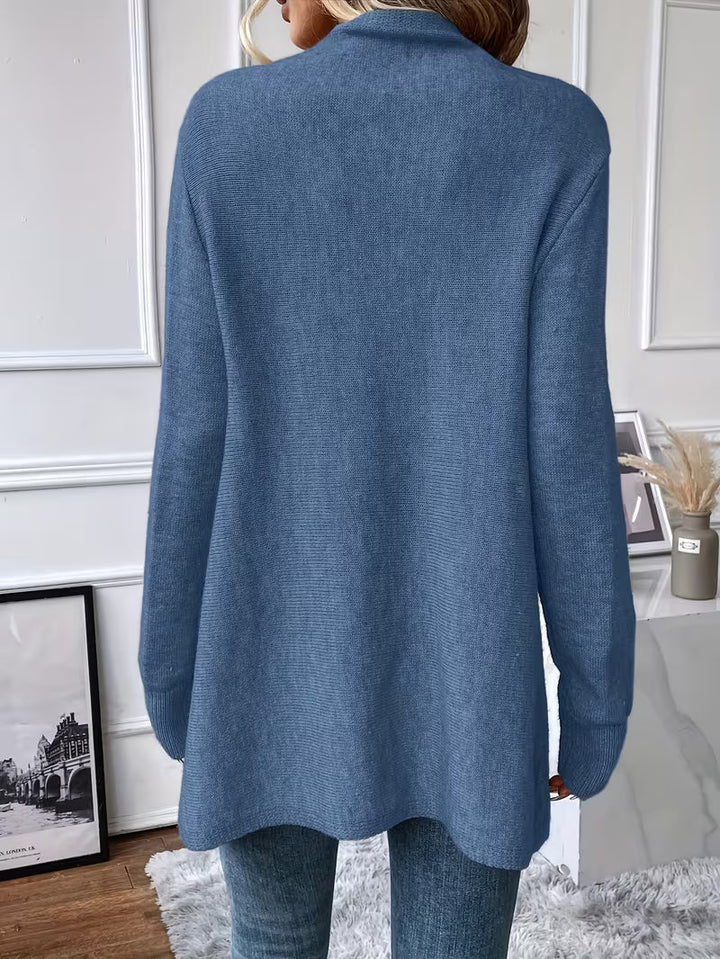Busra - Cardigan Con Scollo Drappeggiato E Bordi Con Frange