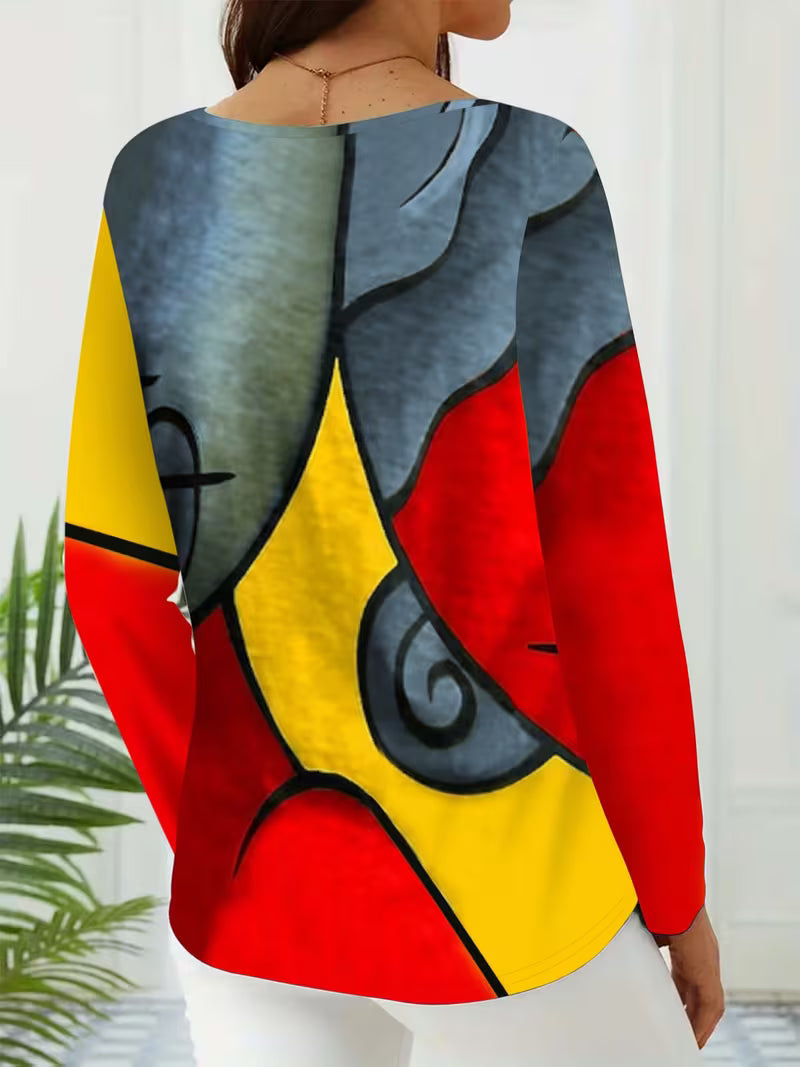 Limmina - Top Con Stampa Geometrica Astratta