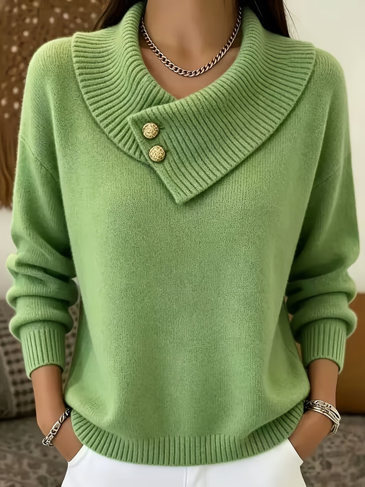 Haliza - Maglione in Maglia a Coste Con Collo a Cappuccio