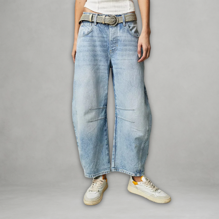 Entela - Jeans Casual Larghi Con Tasche