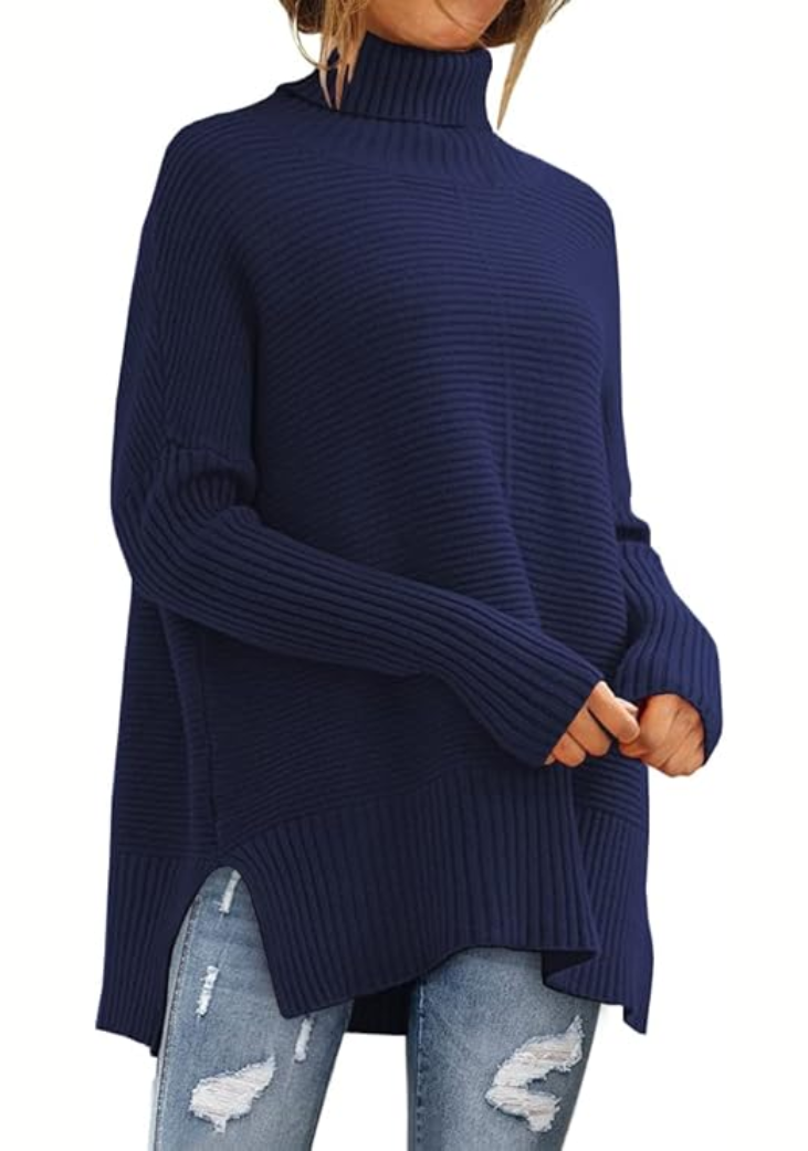 Ambra - Maglione A Collo Alto Lavorato A Maglia