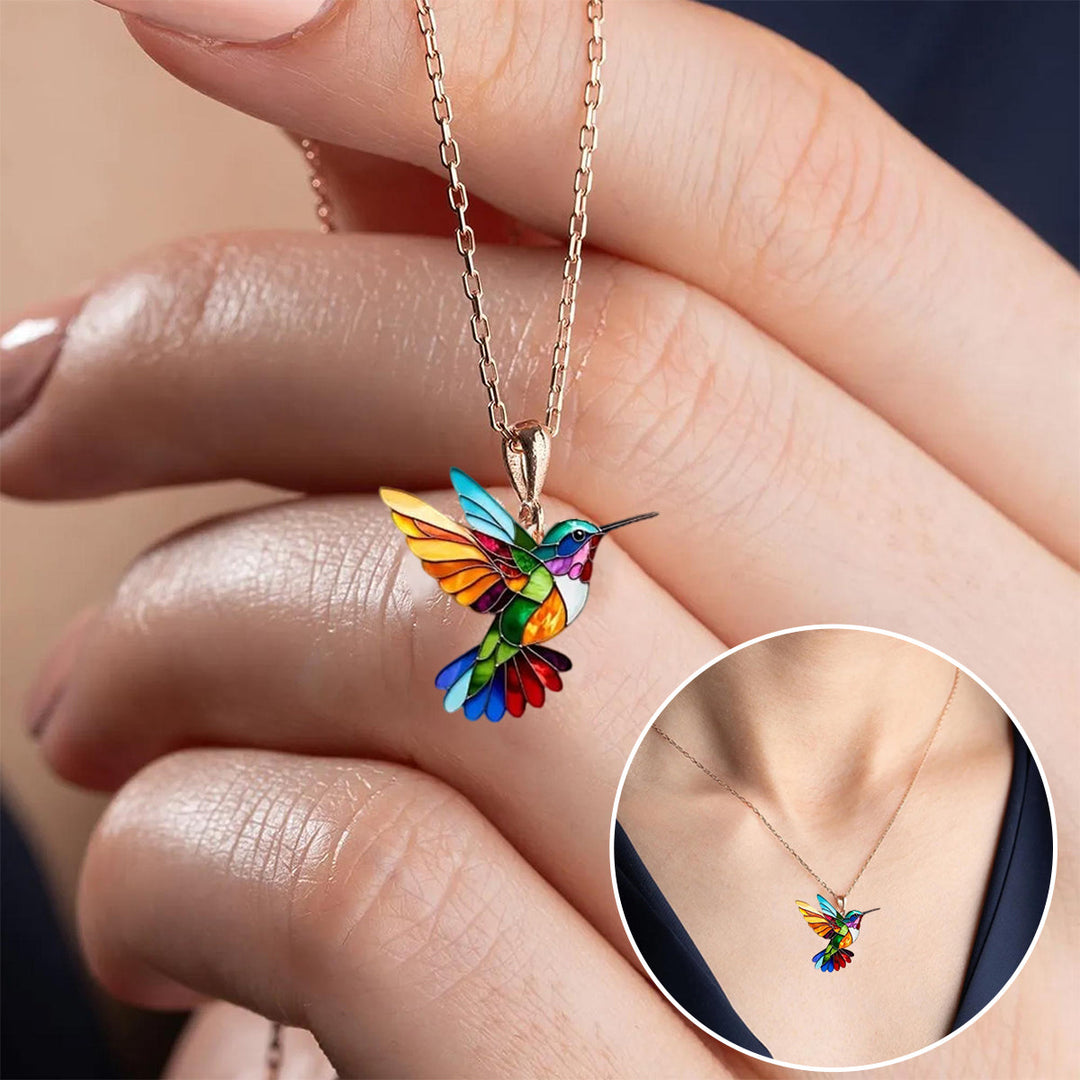 Nahla - Collana e Orecchini Colibrì