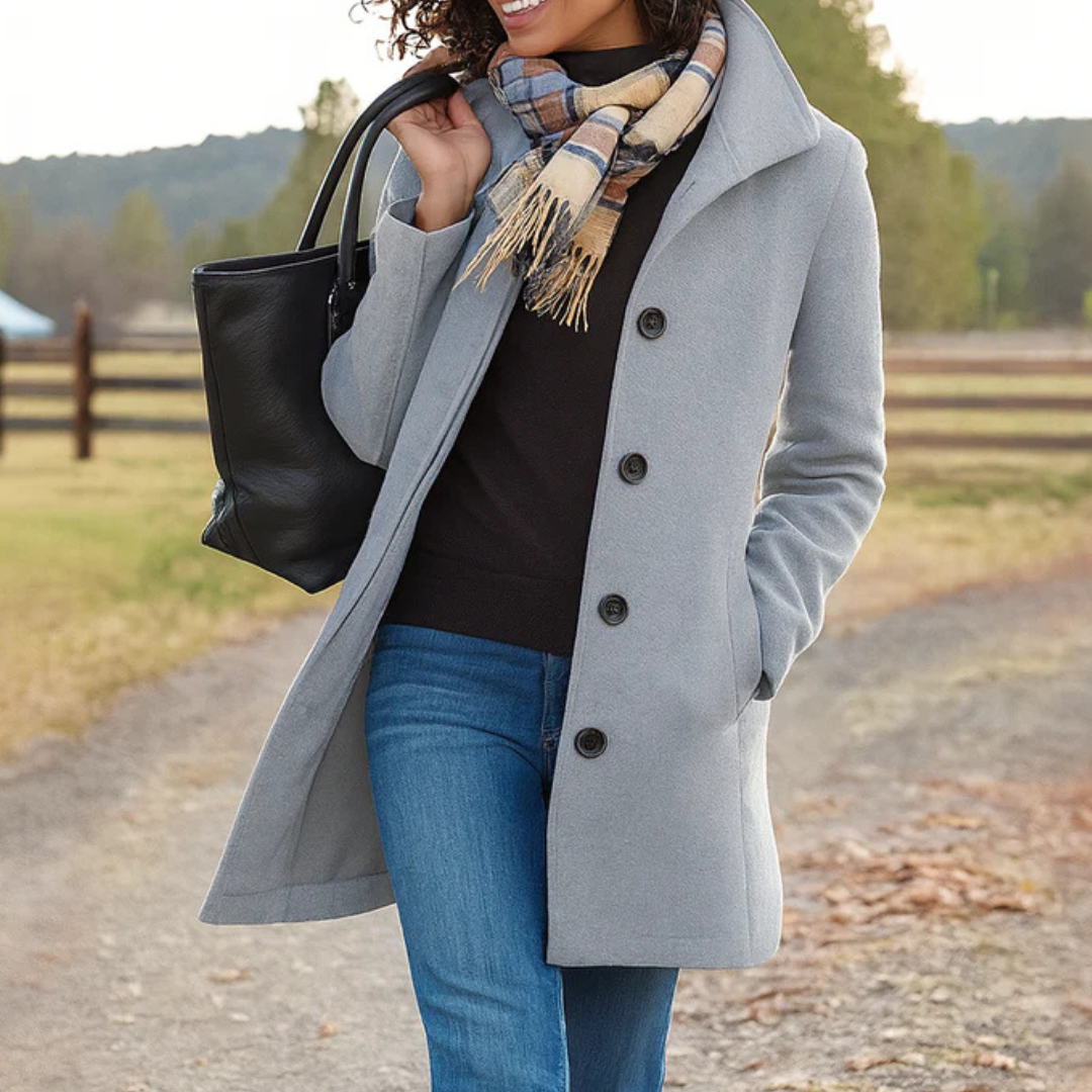 Danla - Cappotto a Maniche Lunghe Con Tasche