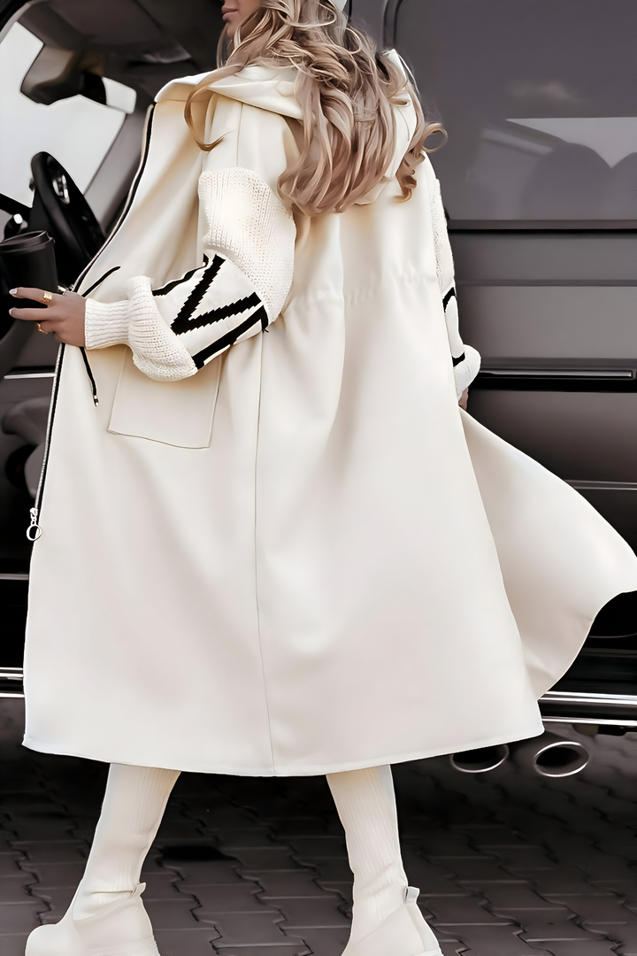 Lysanne - Cappotto Lungo Con Cappuccio e Tasche