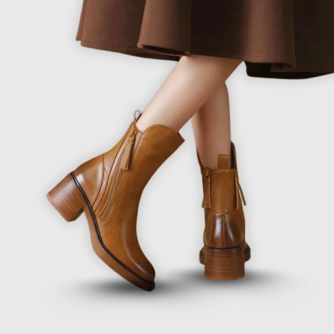 Marcy - Eleganti Stivaletti Con Tacco Blocco