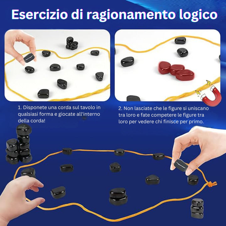 MindSpark - Set Di Scacchi Magnetici Divertente Gioco Di Strategia Per Bambini e Famiglie