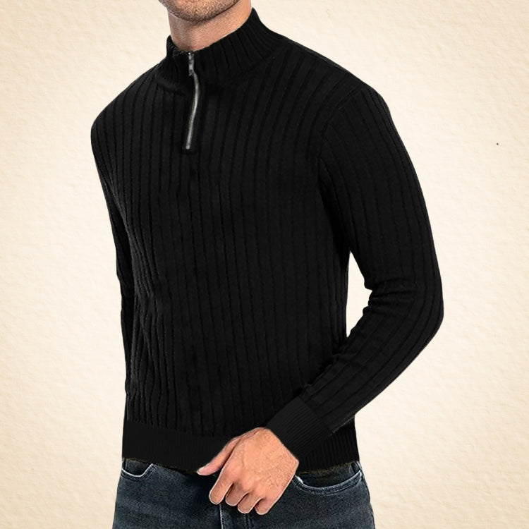 Zaccheo - Maglione Casual Con Collo Alto E Zip