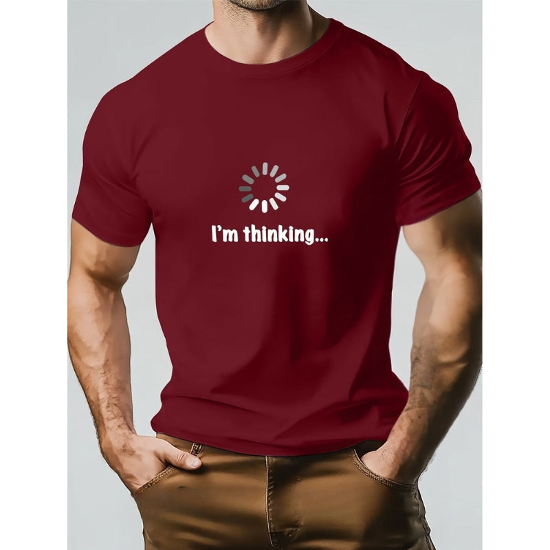 Think – Maglietta in Cotone e Stampa