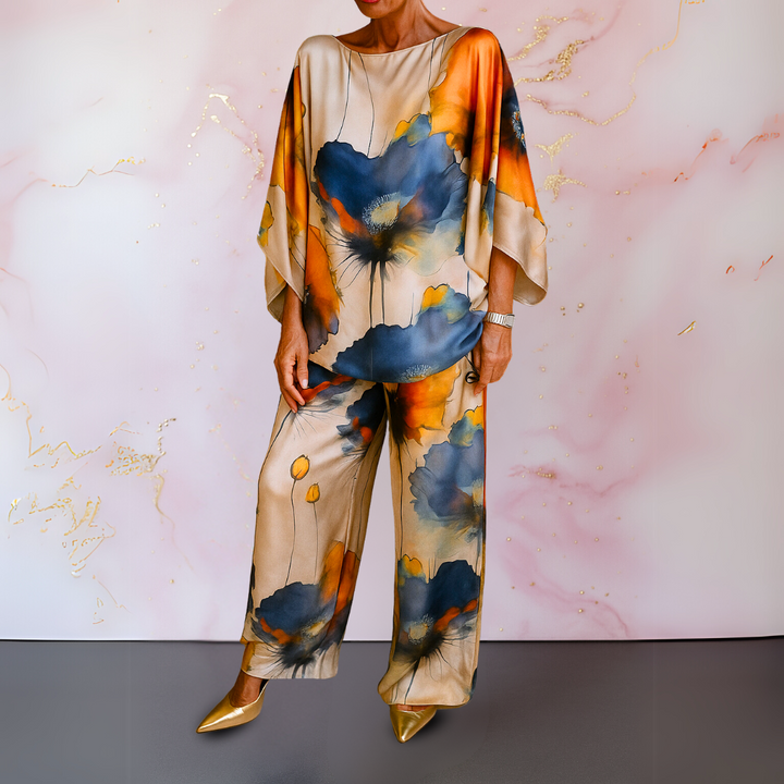 Pelaez - Elegante Completo a Due Pezzi Stampato