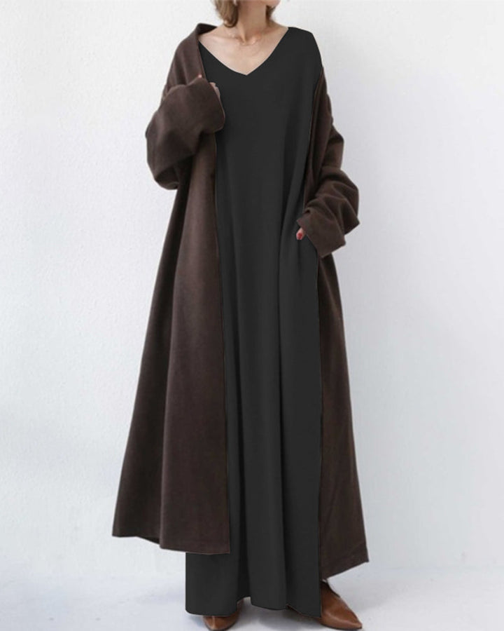 Bonita - Abito Alla Moda Con Maniche Lunghe e Scollo a V