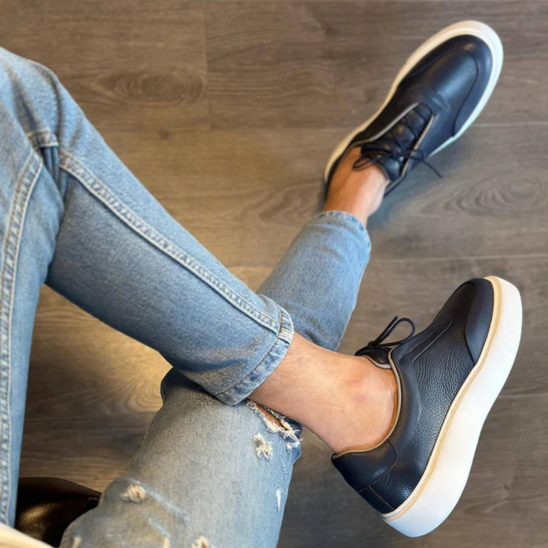 Corentin - Suola Spessa Pelle Scarpe Da Ginnastica