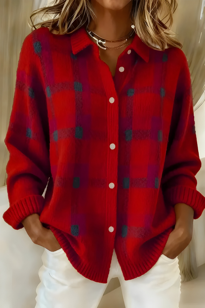 Sarani - Cardigan Comodo a Maniche Lunghe