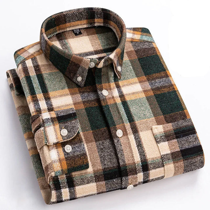 Hansamu - Elegante Camicia a Maniche Lunghe Con Bottoni