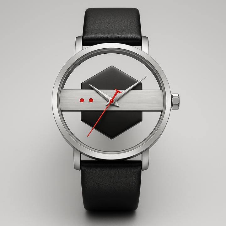 DialVorn - Orologio Con Quadrante Geometrico E Cinturino