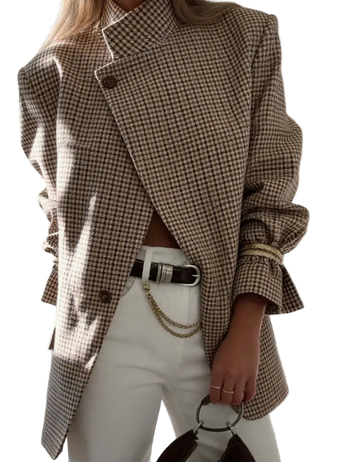 Clodagh - Blazer Strutturato Vintage a Quadri