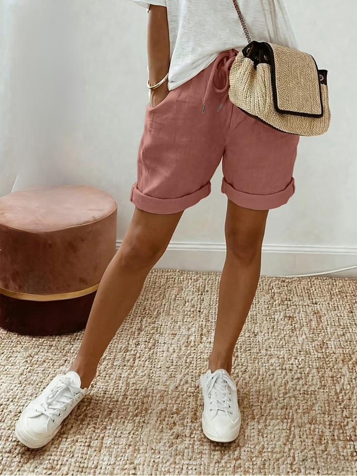 Keely - Pantaloncini Comodi in Lino