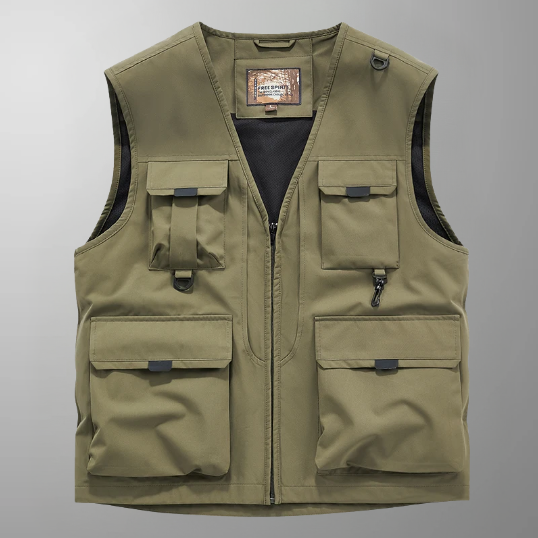 Mose - Gilet Cargo Multitasche Traspirante