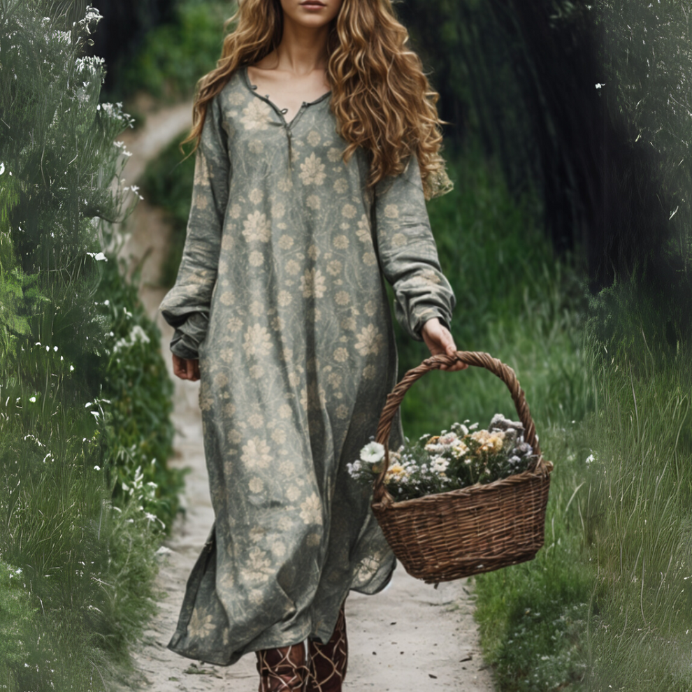 Madge - Vestito Sciolto Con Stampa Floreale