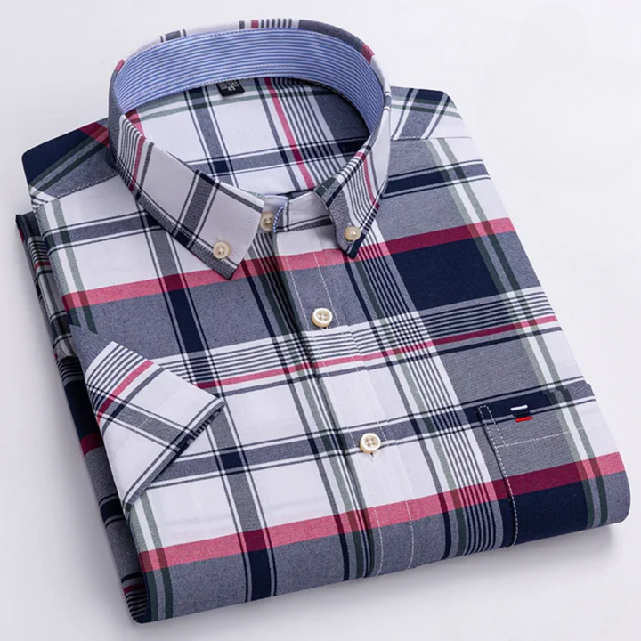 Petersen - Camicia Classica In Cotone Con Motivo
