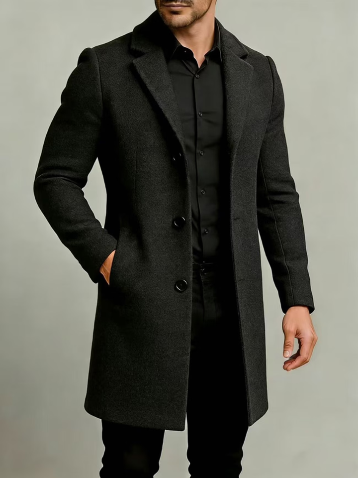 Hollander - Cappotto Con Revers e Maniche Lunghe Abbottonato