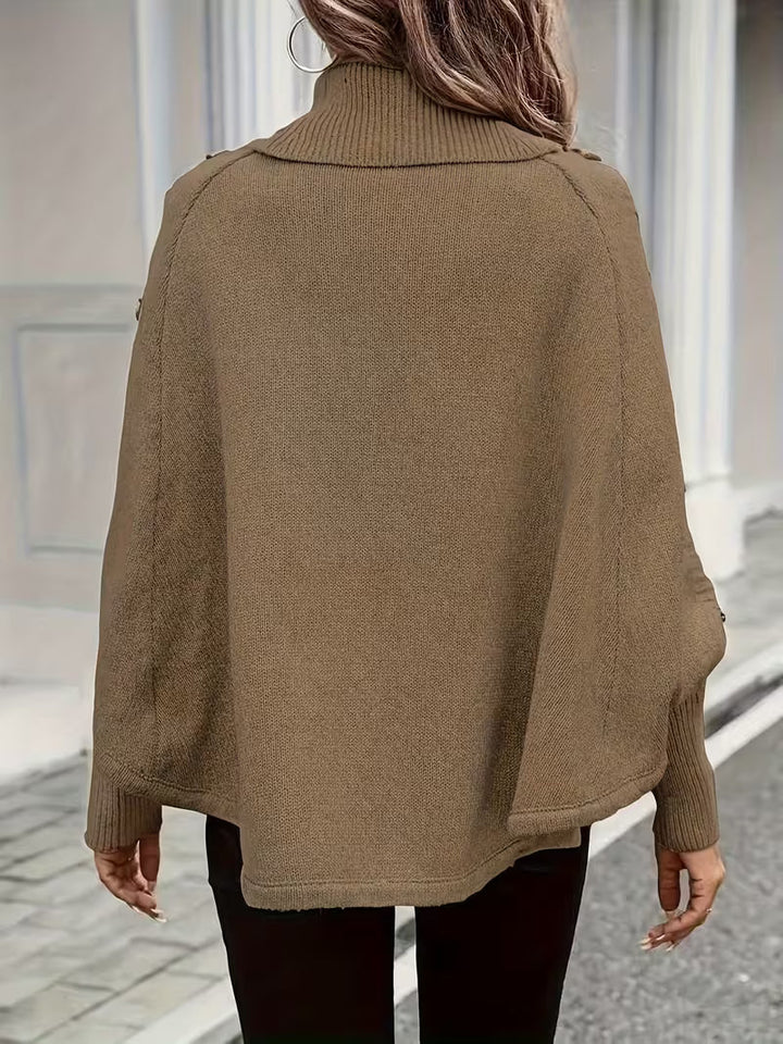 Lolana - Maglione a Collo Alto Con Stile Intrecciato