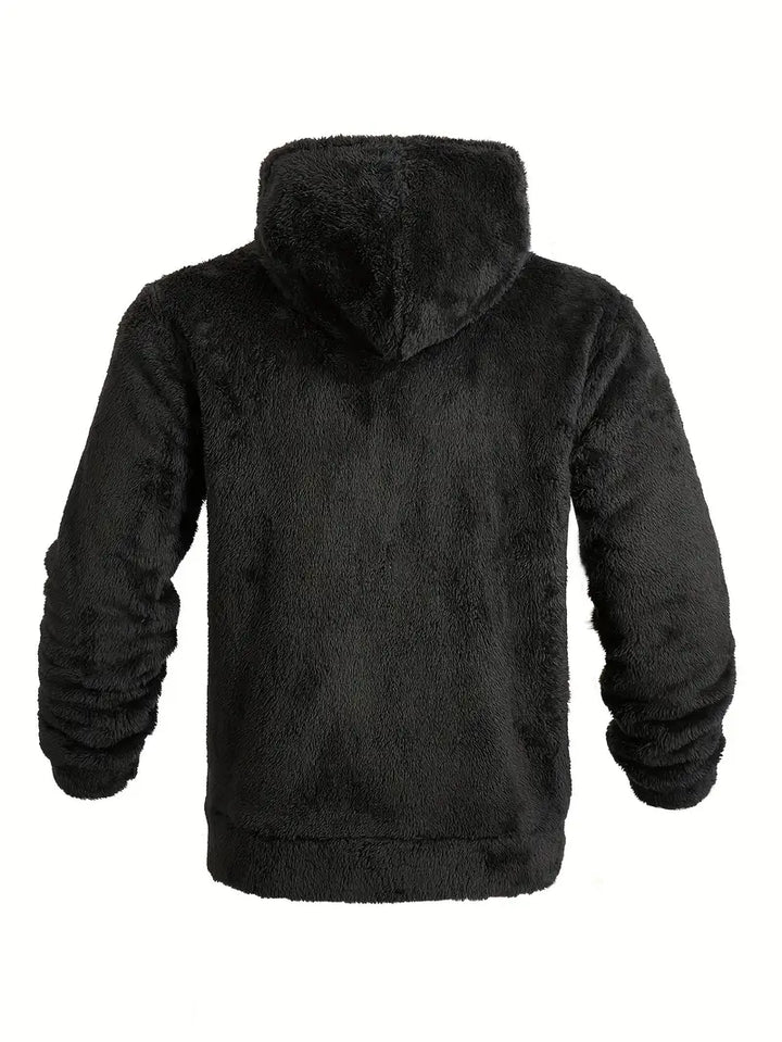 Ushakov - Casual Manica Lunga Felpa Con Cappuccio Con Cerniera