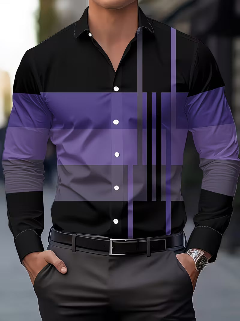 Mehmed - Camicia Casual Con Bottoni