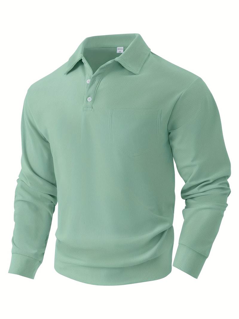 Hawkins - Camicia In Velluto a Coste Con Collo Rovesciato e Maniche Lunghe