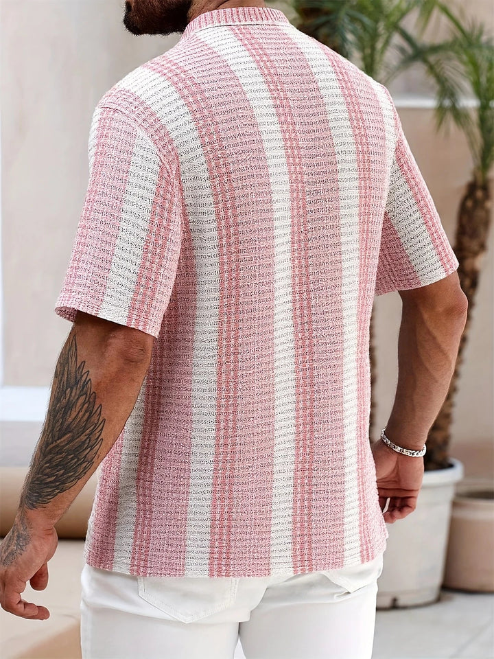 Avram - Camicia casuale a Righe Con Bottoni