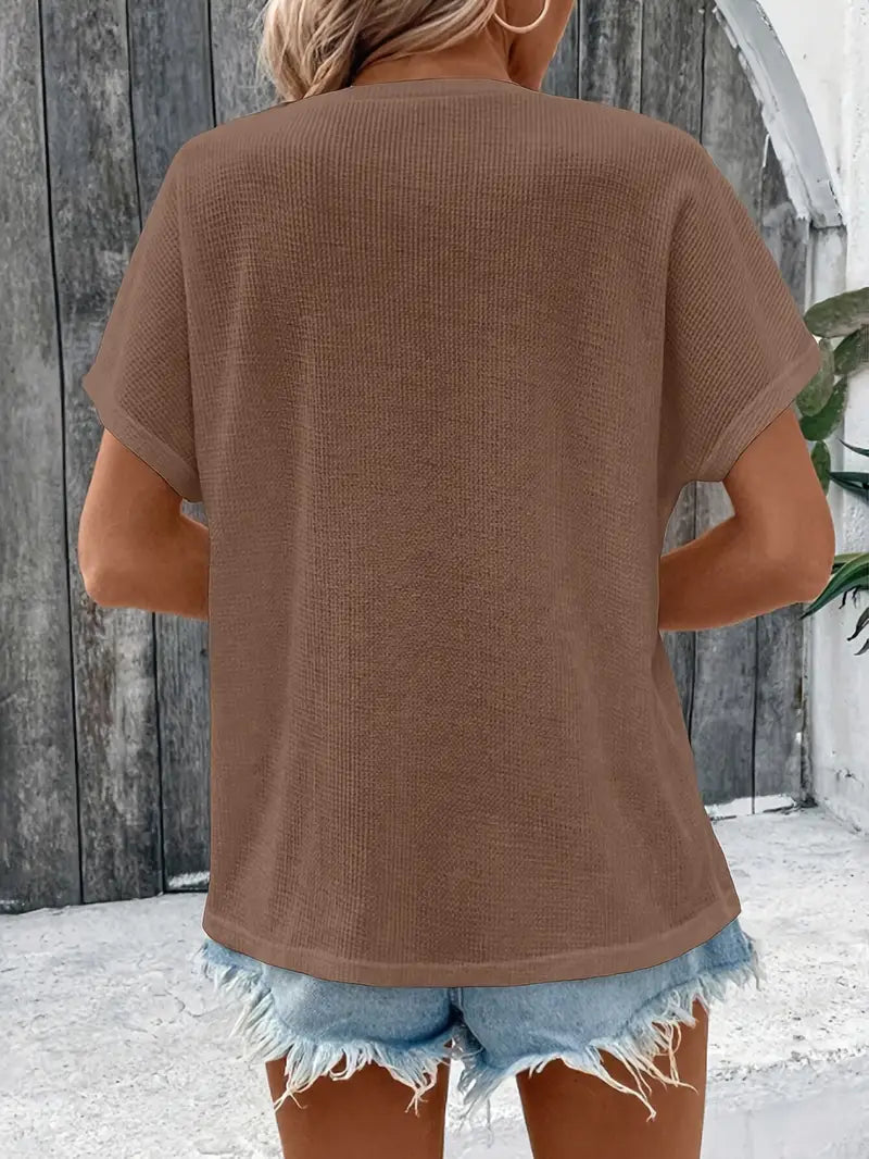 Marylou - Maglietta Casuale Con Collo Rotondo E Maniche Corte