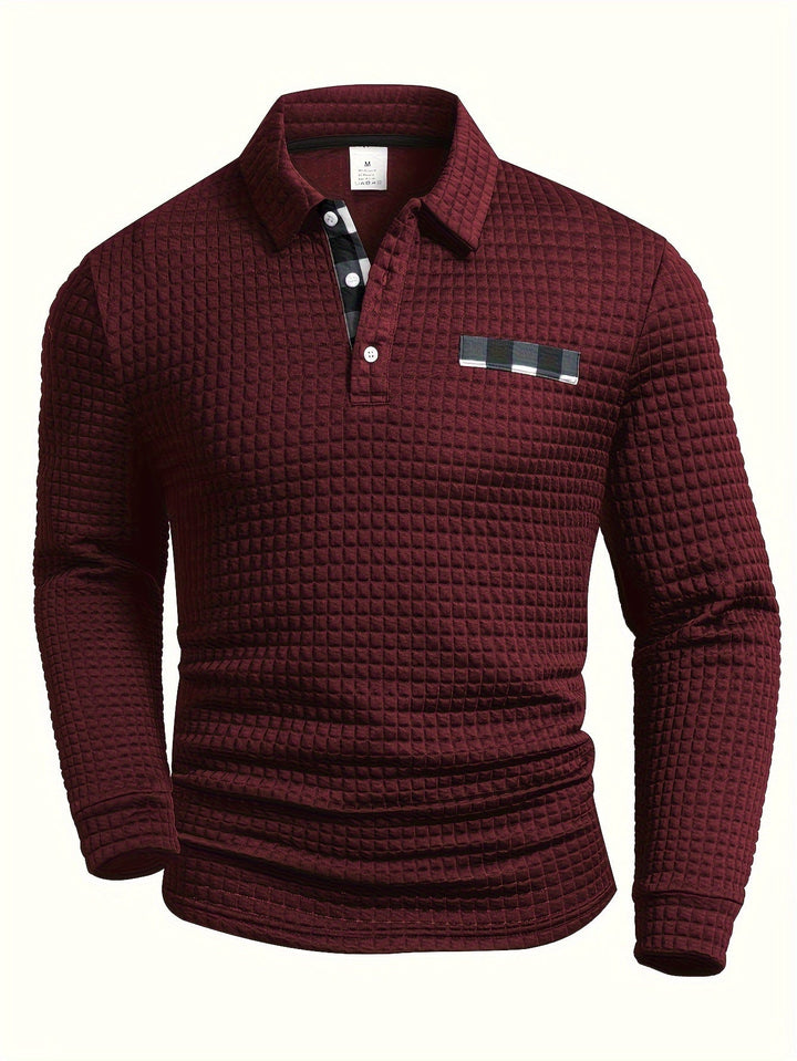 Juergen - Camicia Casual a Maniche Lunghe Con Bottoni