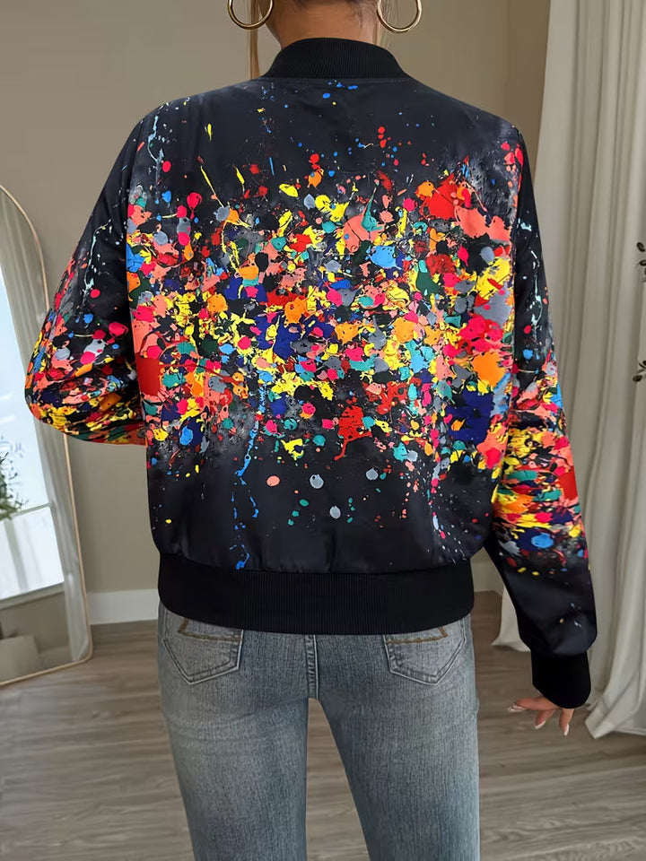 Riena - Giacca Con Vivace Stampa Tie-Dye
