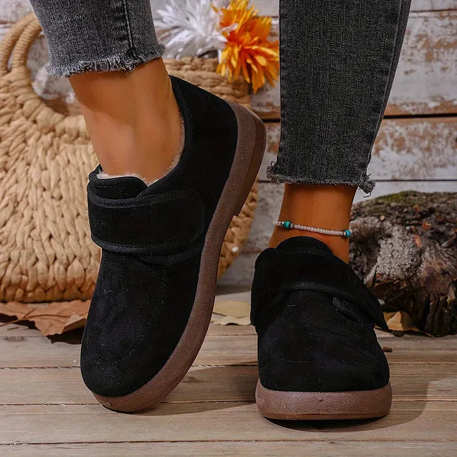 Rokia - Scarpe in Pelliccia Sintetica Con Cinturino Regolabile