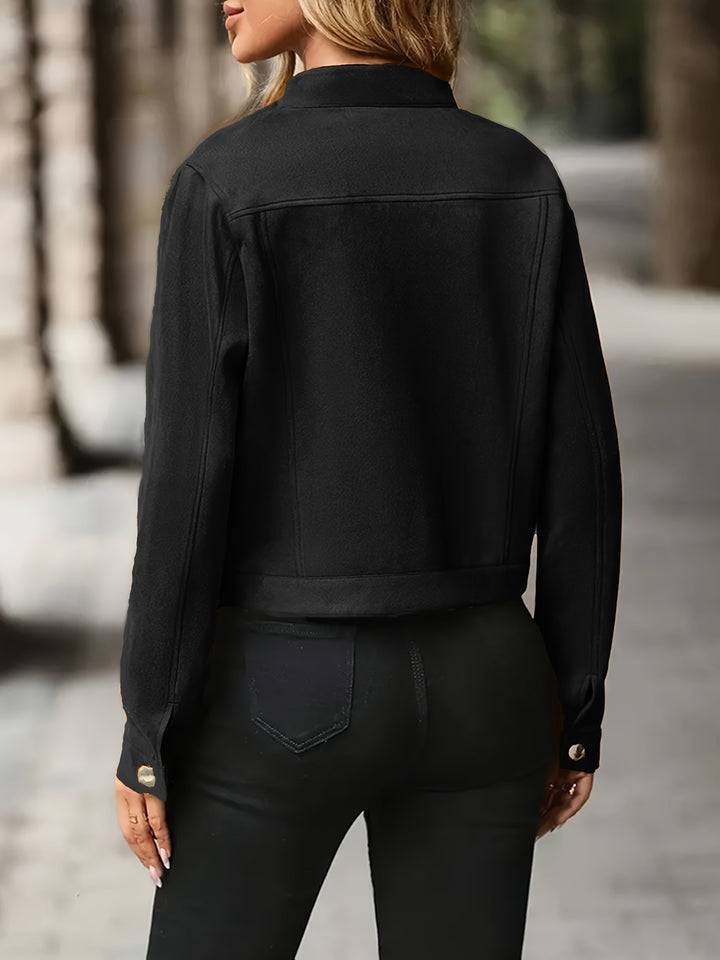 Slavica - Giacca Vintage a Maniche Lunghe Con Bottoni Sul Davanti